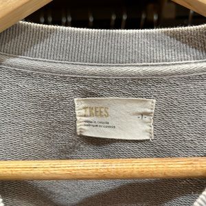 Tkees crewneck sweatshirt gray size 1